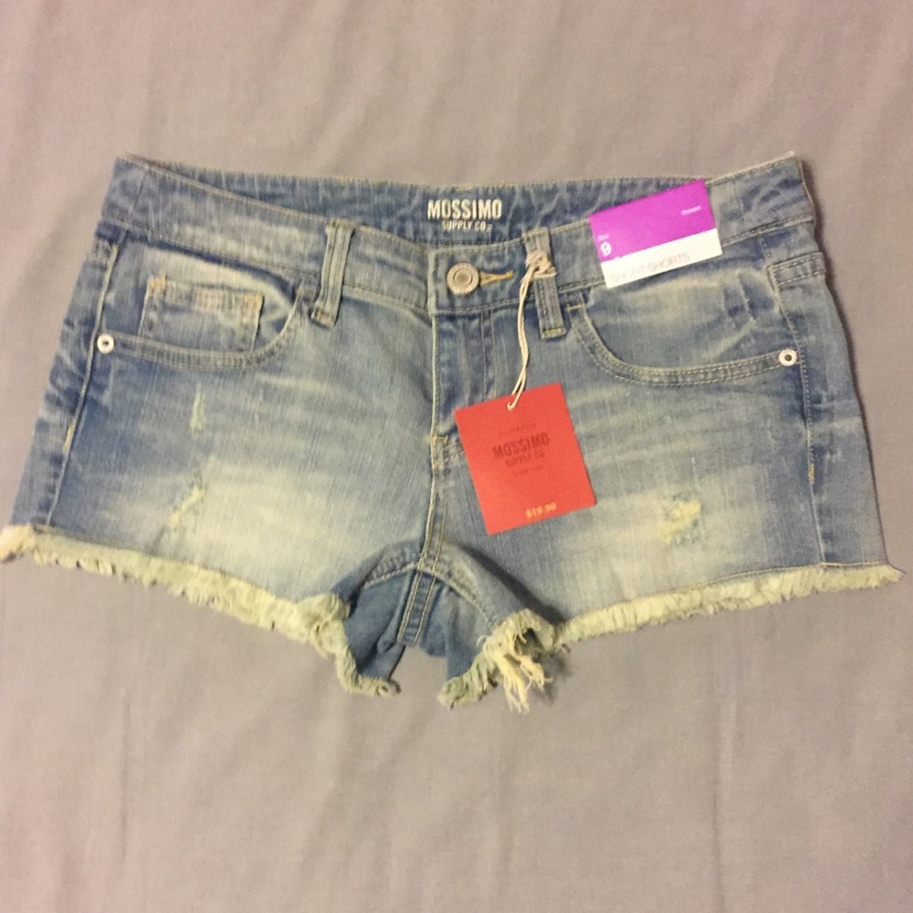 NWT Mossimo Light Wash Denim Short Jean Shorts
